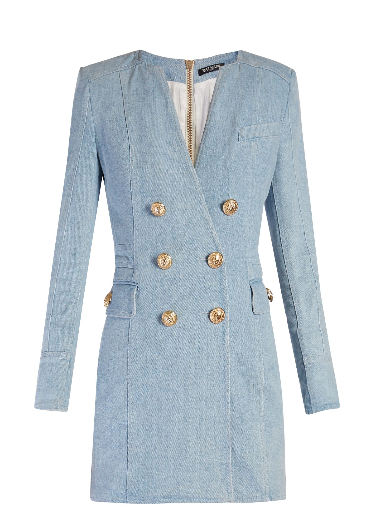 Wardrobe Inquiry: Kenya Moore Grabs Mirror Flick Wearing Balmain Blue Denim Blazer  Dress While Filming for 'Real Housewives of Atlanta' - Fashion Bomb Daily
