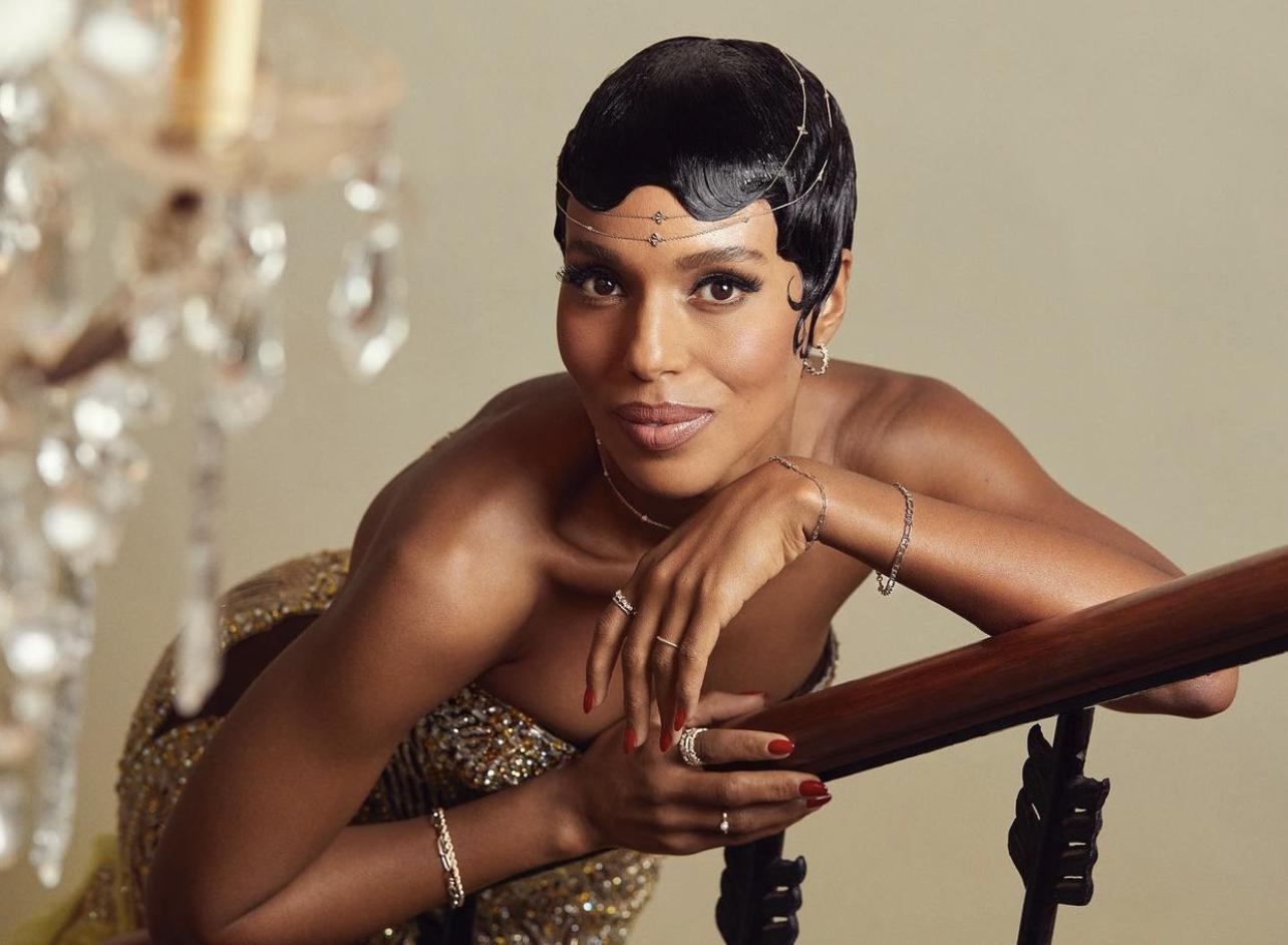 Wardrobe Inquiry: Kerry Washington Channels Josephine Baker in Campaign for  Her 'Be the Lead' Collaboration With Aurate Wearing Michael Cinco Strapless  Beaded Gown - Fashion Bomb Daily