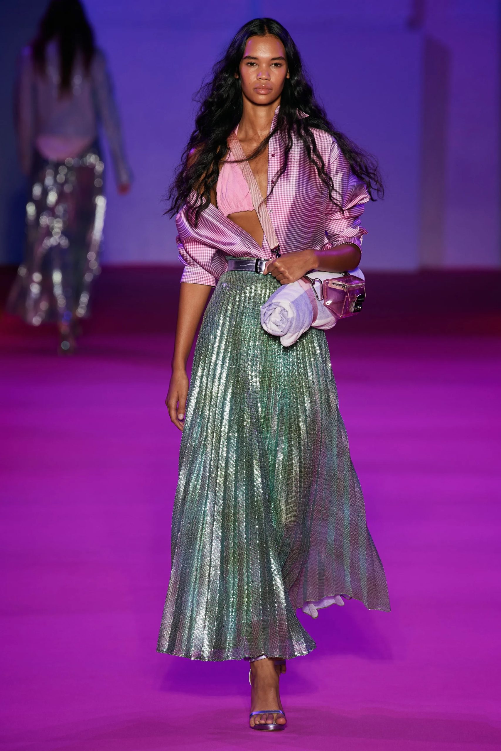 brandon maxwell sequin dress Brandon Maxwell Sequined Midi Dress