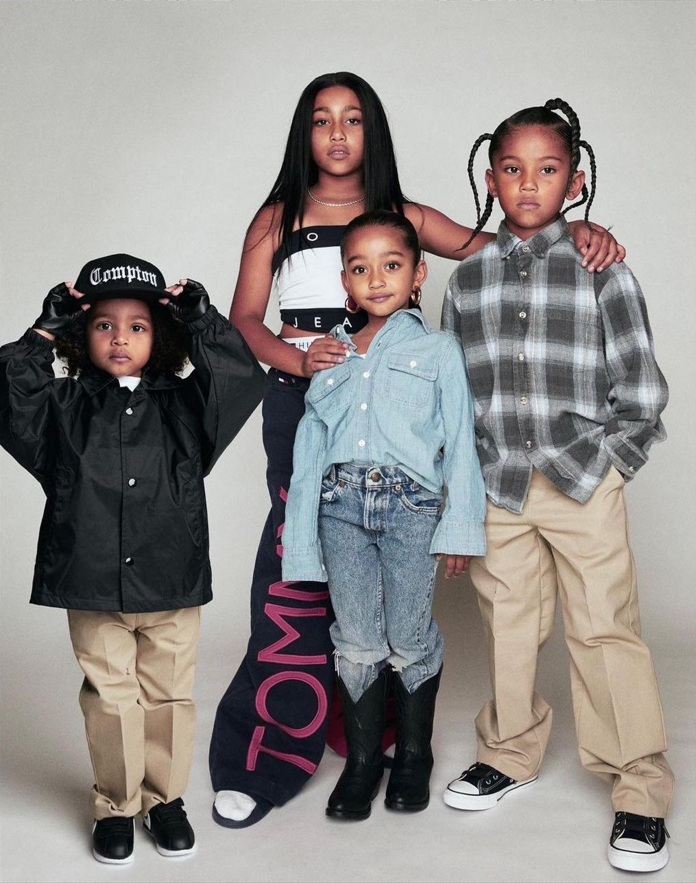 Fashion Bomb Kids The Kardashian Kids Dressed Up as Hip Hop Culture Icons Aaliyah Snoop Dogg Eazy E and Sade for Halloween Fashion Bomb Daily