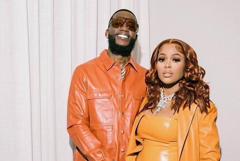 Keyshia Ka’oir and Gucci Mane Coordinate in Orange Leather Looks