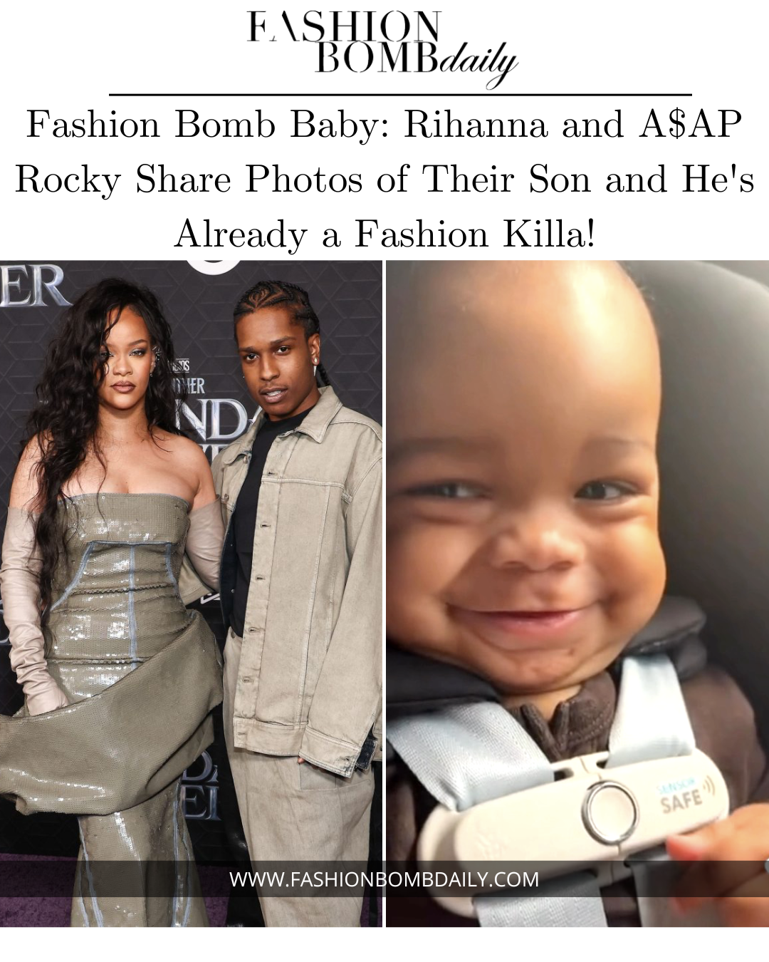Fashion Bomb Baby: Rihanna and A$AP Rocky Share Photos of Their ...