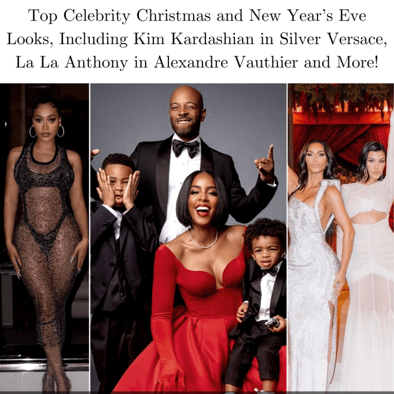 Top Celebrity Christmas and New Year’s Eve Looks, Including Kim Kardashian in Silver Versace, La La Anthony in Alexandre Vauthier and More!