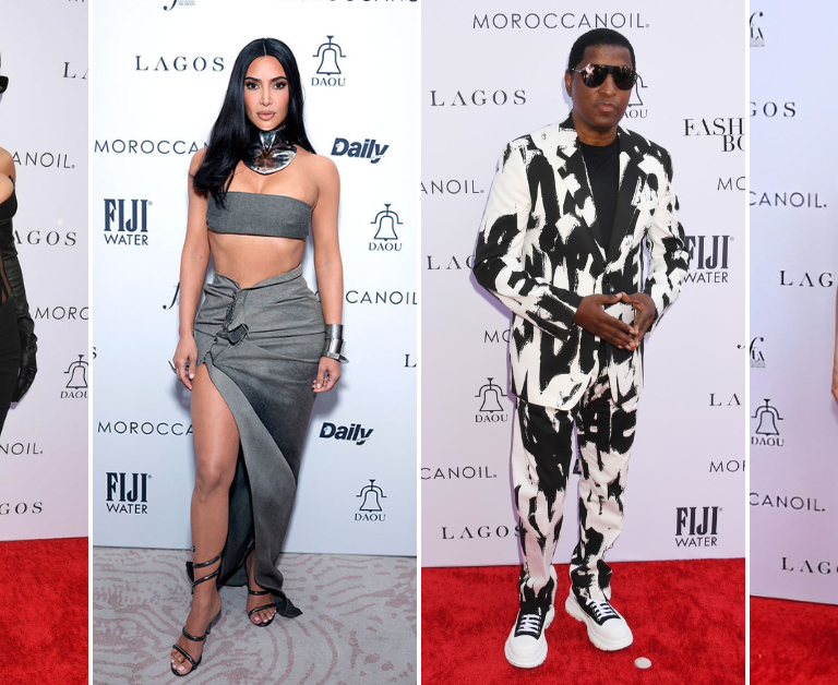 On the Scene at the 2023 Daily Front Row Awards: Kim Kardashian in Rick Owens, Teyana Taylor in Monot, Babyface in Alexander McQueen and More