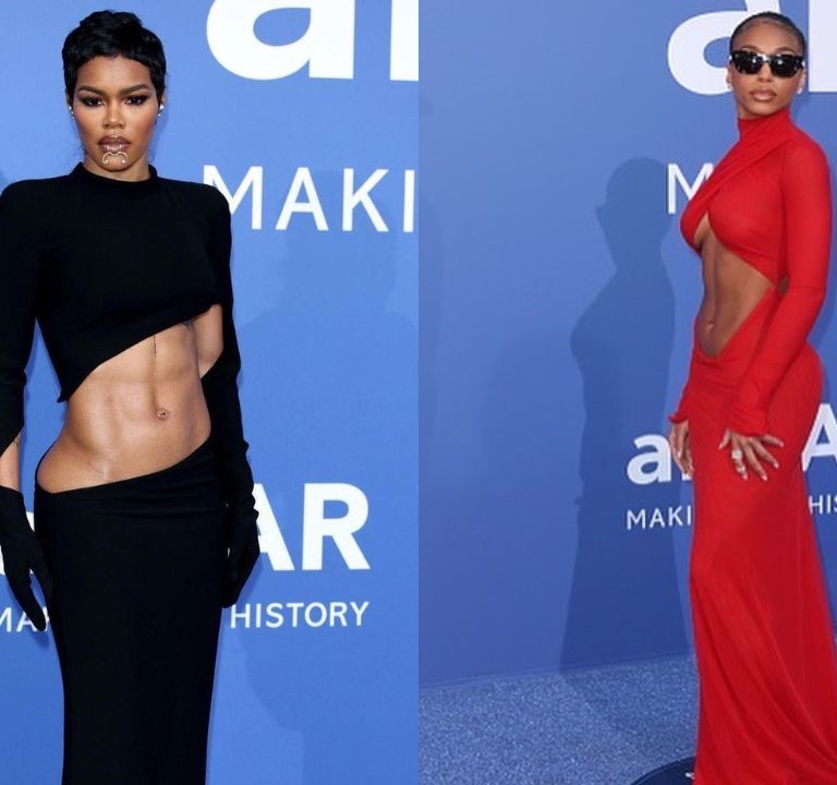 On the Scene at the amfAR Awards: Teyana Taylor and Lori Harvey Show off their Bomb Abs in Monot and LaQuan Smith Plus More