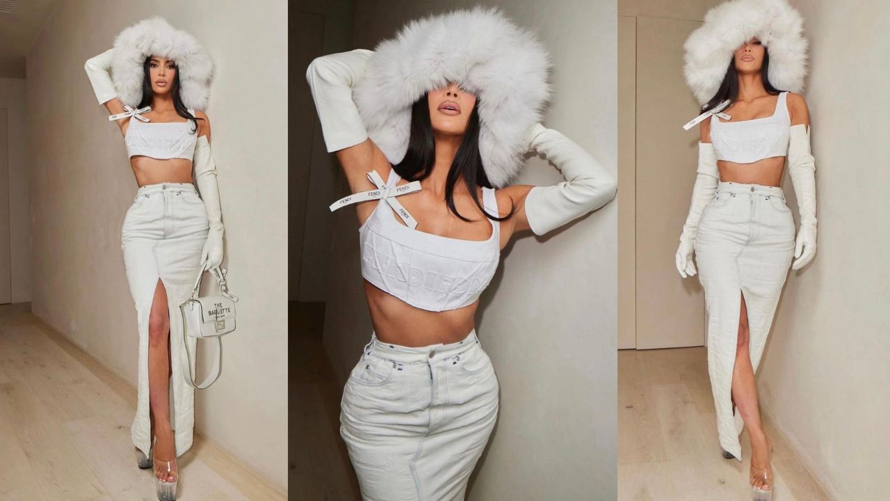 Kim Kardashian Posed in Fendi X Marc Jacobs RE23 Capsule