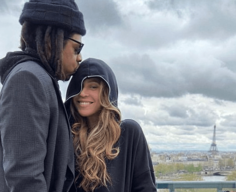 Beyoncé Shares a Sweet Photo of Her and Jay-Z in Cozy Sweats and Off-White x Nike Kicks