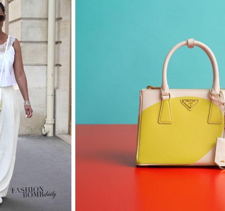 Prada or Nada: Tracee Ellis Ross Stepped Out In a $1720 Prada Lace Trimmed Top and a $7,500 Prada Galleria Bag