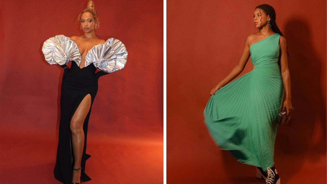 Beyoncé Attended the Shawn Carter Foundation Gala in a Silver Metallic ...