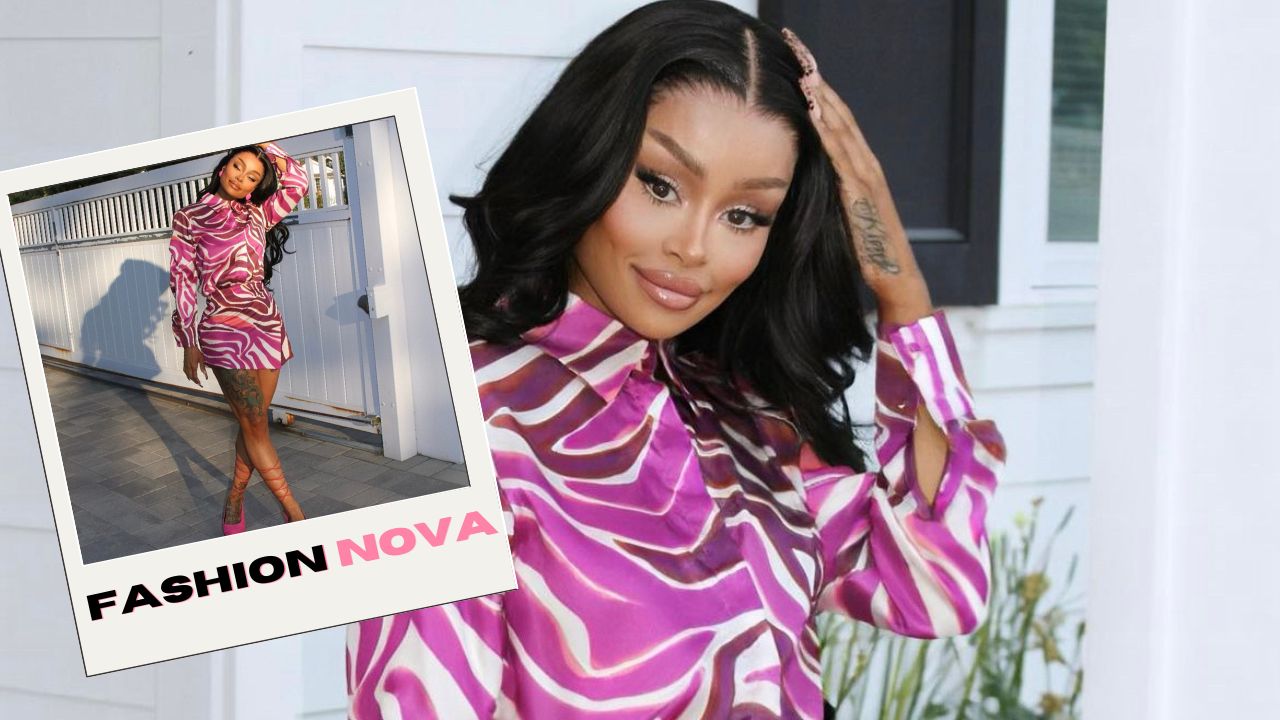 Blac Chyna Wore a Modern Pink Zebra Print Fashion Nova Coordinate