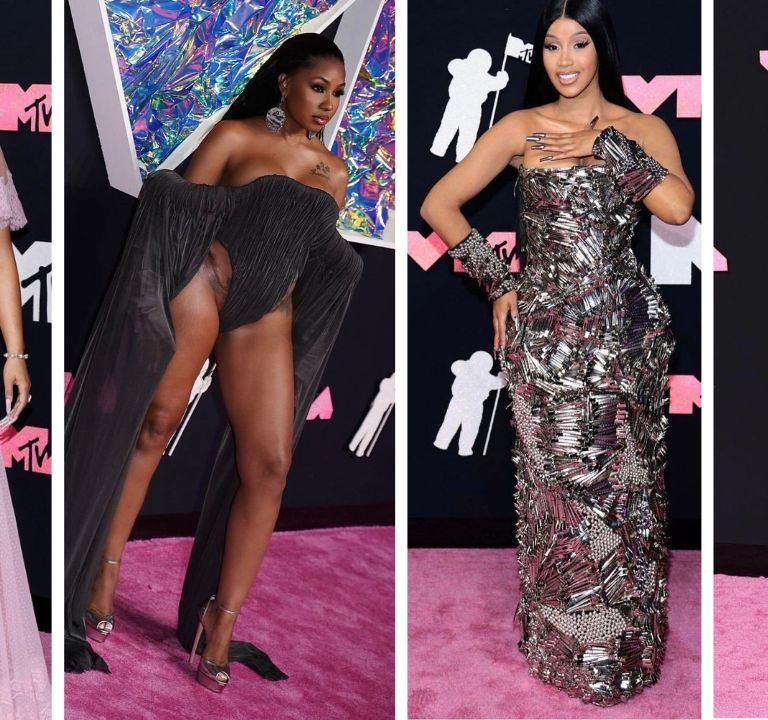 On the Scene at the 2023 VMA’s: Nicki Minaj in Dolce & Gabbana, Yung Miami in Han Kjobenhavn, Cardi B in Dilara, Doja Cat in Monse + More