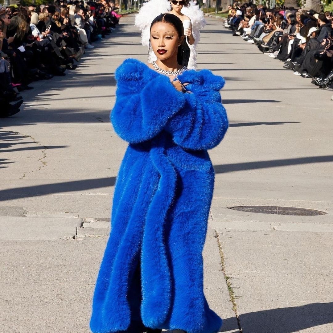 Cardi B Made Her Runway Debut At The Balenciaga PF 24 Show In Los cardi-b-made-her-runway-debut-at-the-balenciaga-pf-24-show-in-los