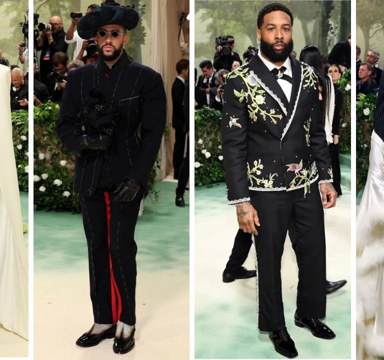 Our Top 10 Best-Dressed Men at The Met Gala 2024 including Coleman Domingo in Willy Chavarria, Bad Bunny in Maison Margiela, Odell Beckham Jr, in Bode, Jeremy Pope in Tanner Fletcher + More!