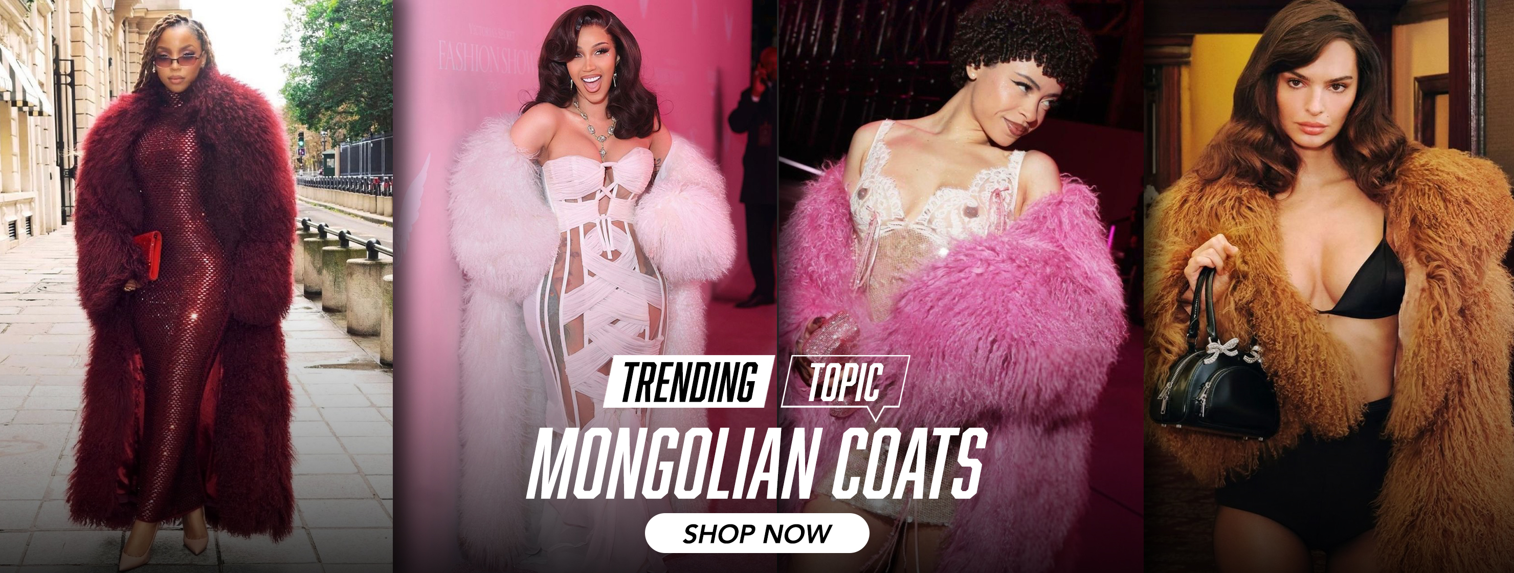 Currently Trending: Mongolian Fur Coats as Worn by Cardi B & Ice Spice + Get the Look + Win a Fur and Leather Centre Coat From Fashion Bomb Daily Shop!