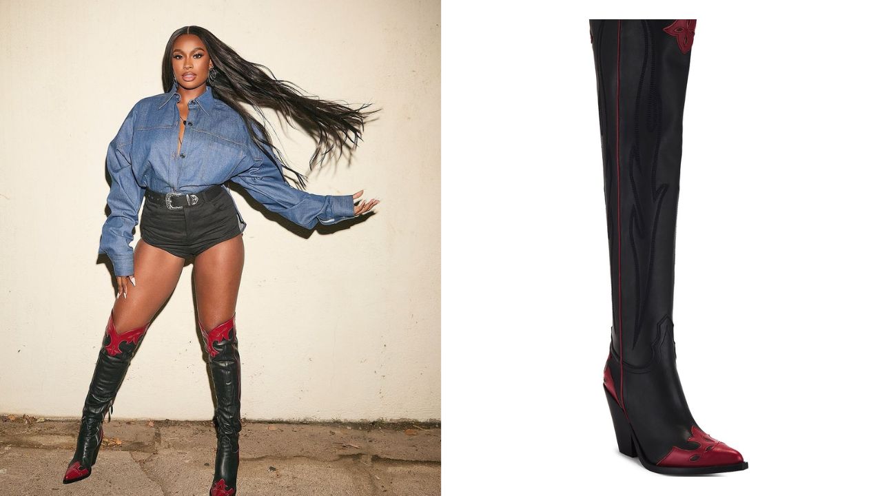 You ask, we answer! CoCo Jones Attended GQMOTY in Black and Red 0 Sonora Boots