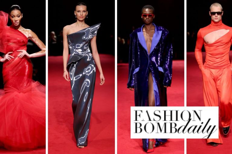 Christian Siriano Fall/Winter 2025 Collection Draws Inspiration from the Auto Industry with Metallic Palettes, and Tactile Fabrics