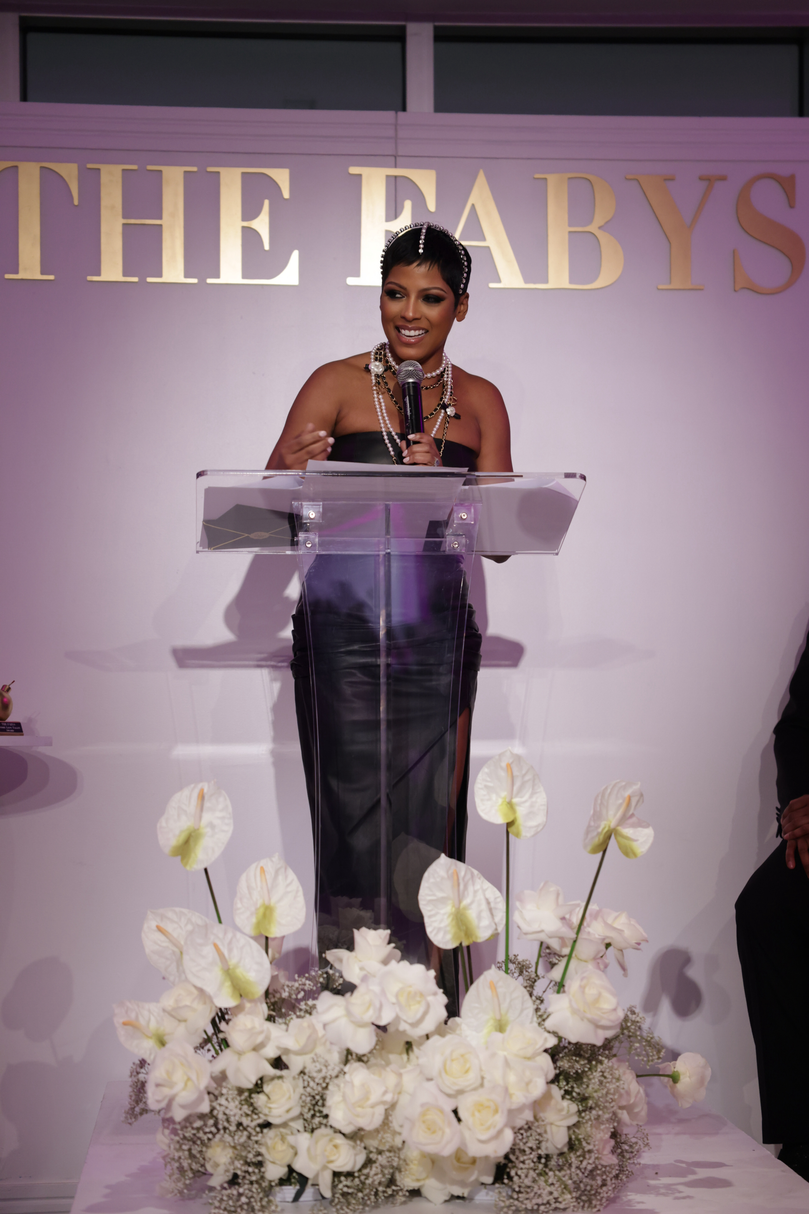 Tamron Hall Fashion Bomb Daily 4th Annual FABYs Awards With Misa Hylton Law Roach NLE Choppa Tamron Hall And Claire Sulmers Presented By The Doux Olay The Fur Leather Centre FGM Bespoke