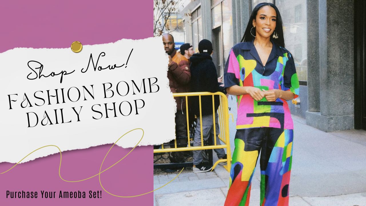 Michelle Williams Stuns In A Multicolor Bruce Glen Ameoba Set On The Tamron Hall Show Shop The Look Here Feat Image
