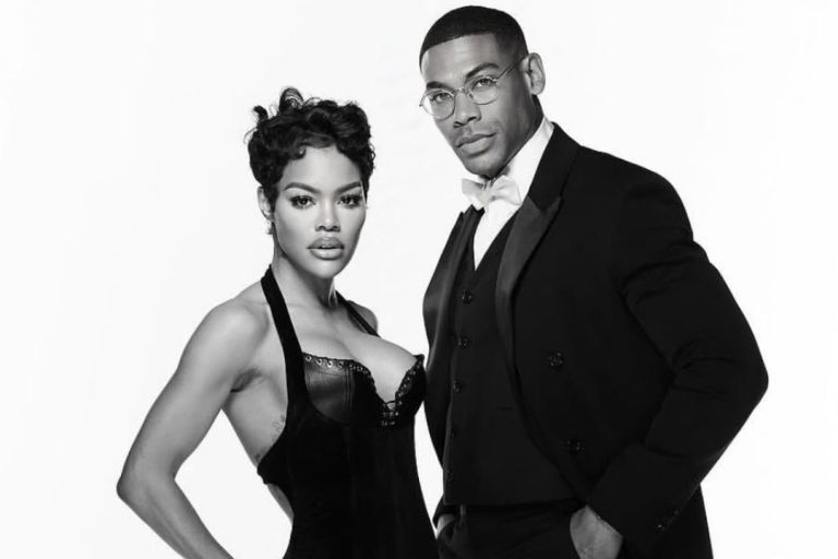 Fashion Bomb Couple: Teyana Taylor Attended the 2025 Oscars with Aaron Pierre in a Black Ludovic de Saint Sernin Dress