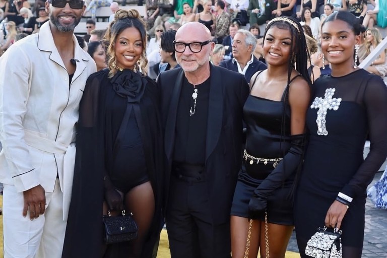 Fashion Bomb Family: Monique, Melvin, Mia, and MacKenzie Rodriguez Stun at the Dolce & Gabbana Alta Moda Show in Rome In Dolce Gabbana Looks