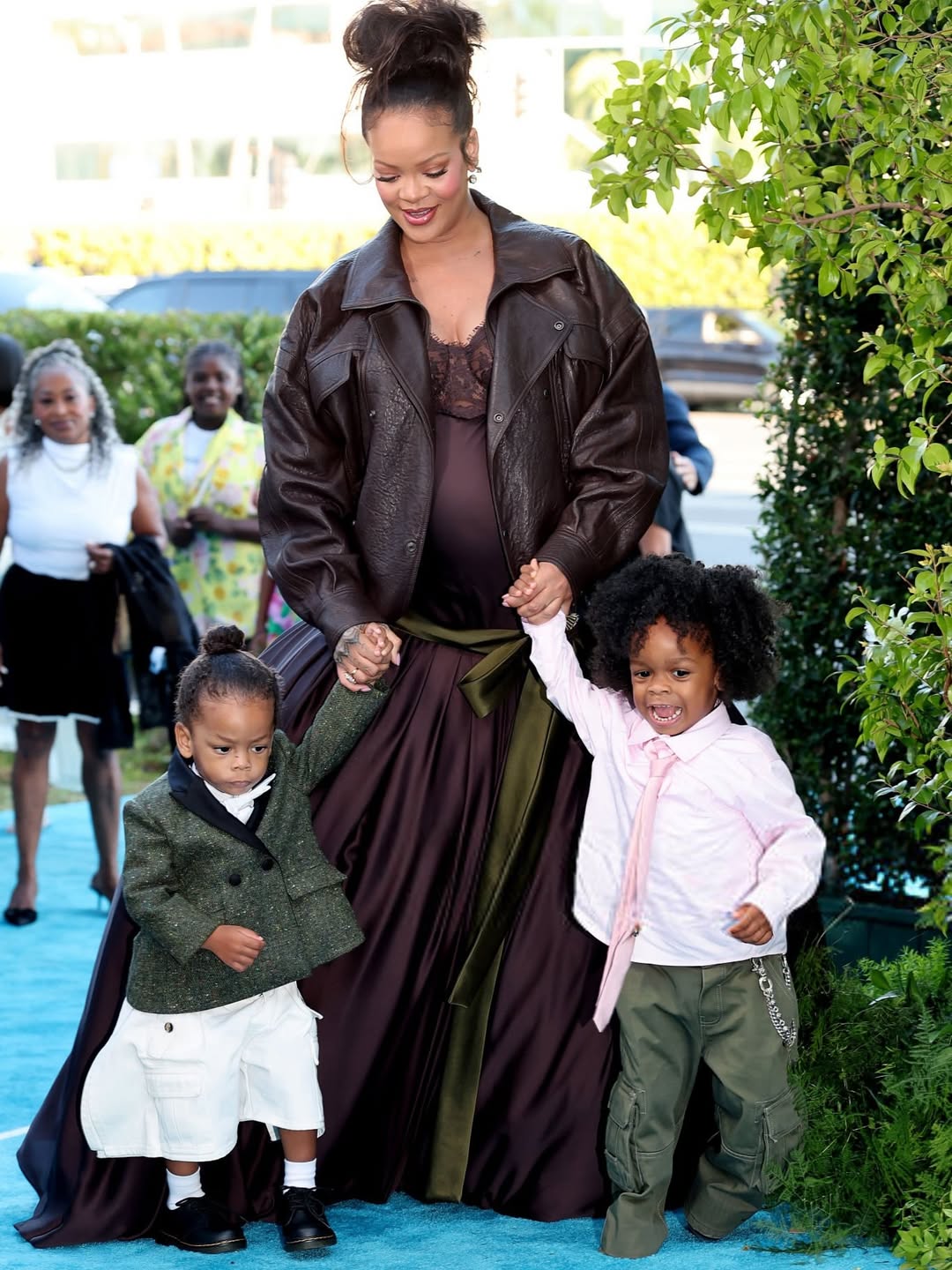 Rihanna Wears Custom YSL, Sons RZA and Riot Rock Custom Dior Men at The