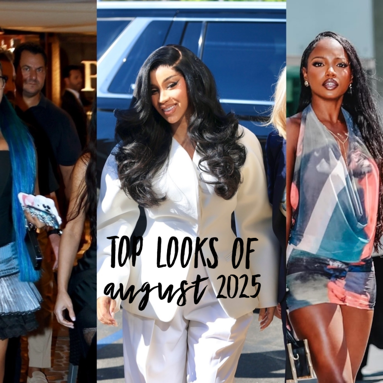 Look of the Month August 2025 : Cardi B in a White Jacquemus Suit, Chelley and Olandria in PatBo and Mugler, Rihanna in Fenty, and More!