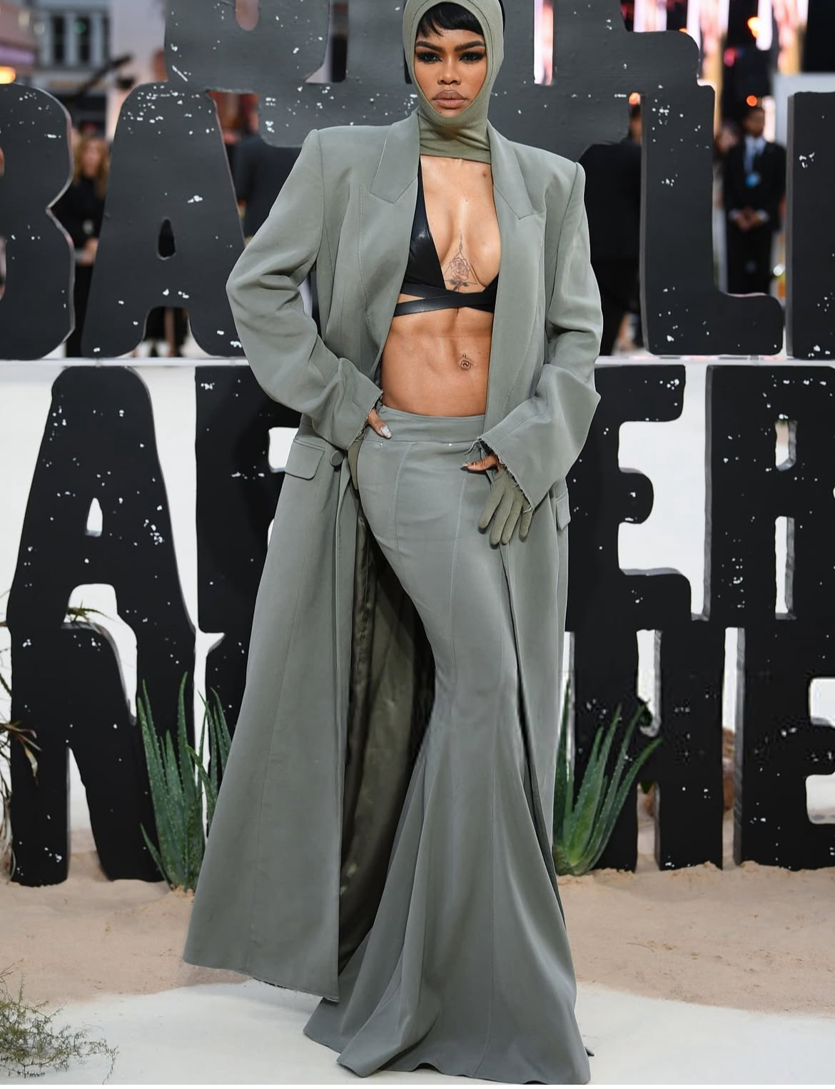 Fashion Bomb Couples Teyana Taylor Stepped Out In A Oude Wagg SS25 RTW Look Alongside Aaron Pierre At The One Battle After Another Premiere 3