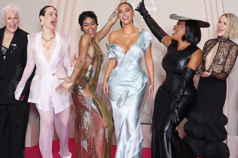 On the Scene at Hulu’s “All’s Fair” Premiere in Paris: Kim Kardashian in Vintage Dior, Teyana Taylor in Gold Schiaparelli, Niecy Nash in Norma Kamali, Sarah Paulson in Sheer Schiaparelli, Kris Jenner in Oscar de la Renta, Naomi Watts in Valentino, and Glenn Close in Balmain