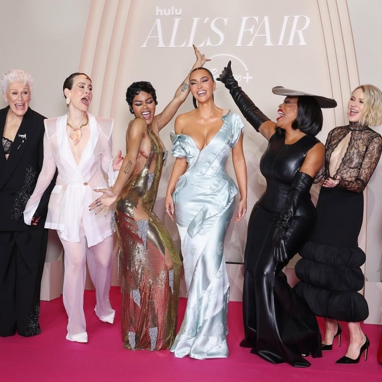 On the Scene at Hulu’s “All’s Fair” Premiere in Paris: Kim Kardashian in Vintage Dior, Teyana Taylor in Gold Schiaparelli, Niecy Nash in Norma Kamali, Sarah Paulson in Sheer Schiaparelli, Kris Jenner in Oscar de la Renta, Naomi Watts in Valentino, and Glenn Close in Balmain