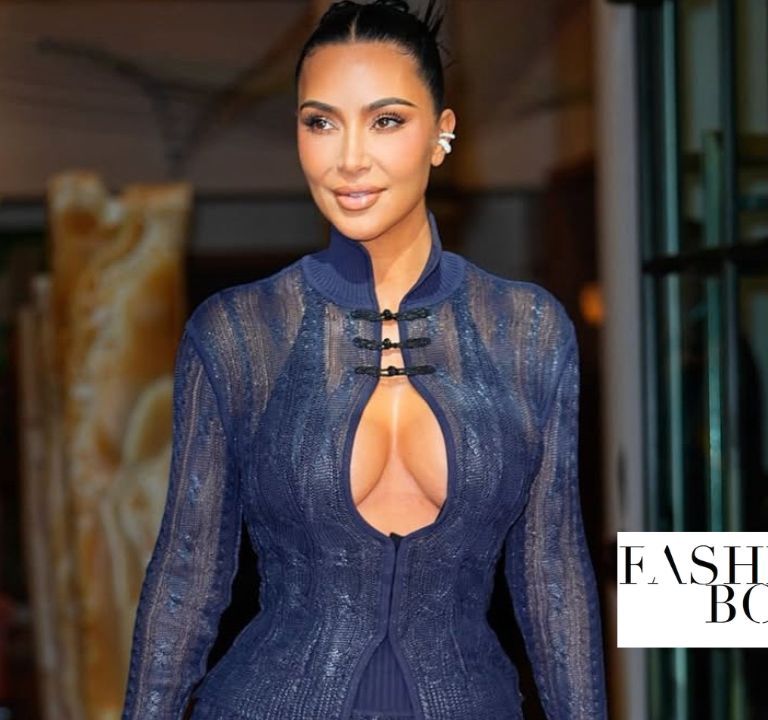 Kim Kardashian Stuns in a Midnight Blue Christian Dior SS99 by John Galliano Look in New York