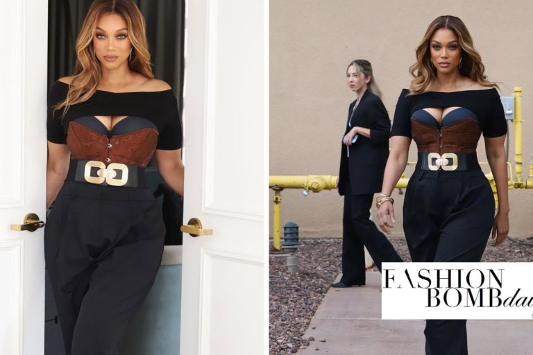 Tyra Banks Slays in A Black and Brown Amazon Fashion Look for Amazon Stylist Creators Day