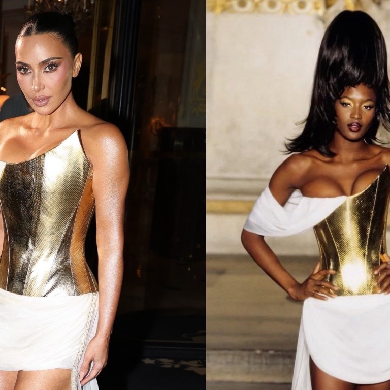 Kim Kardashian Celebrates Her Birthday Naomi Campbell’s Iconic Givenchy Look from Alexander McQueen’s Spring 1997 Couture Collection