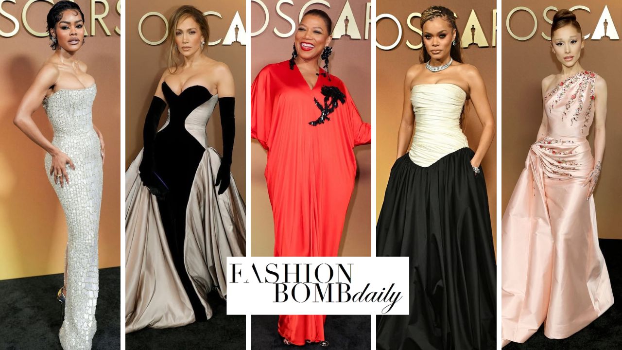 On The Scene At The 2025 Oscars Jennifer Lopez In Tamara Ralph Teyana Taylor In Miss Shoe Andra Day In Marmar Halim More 1