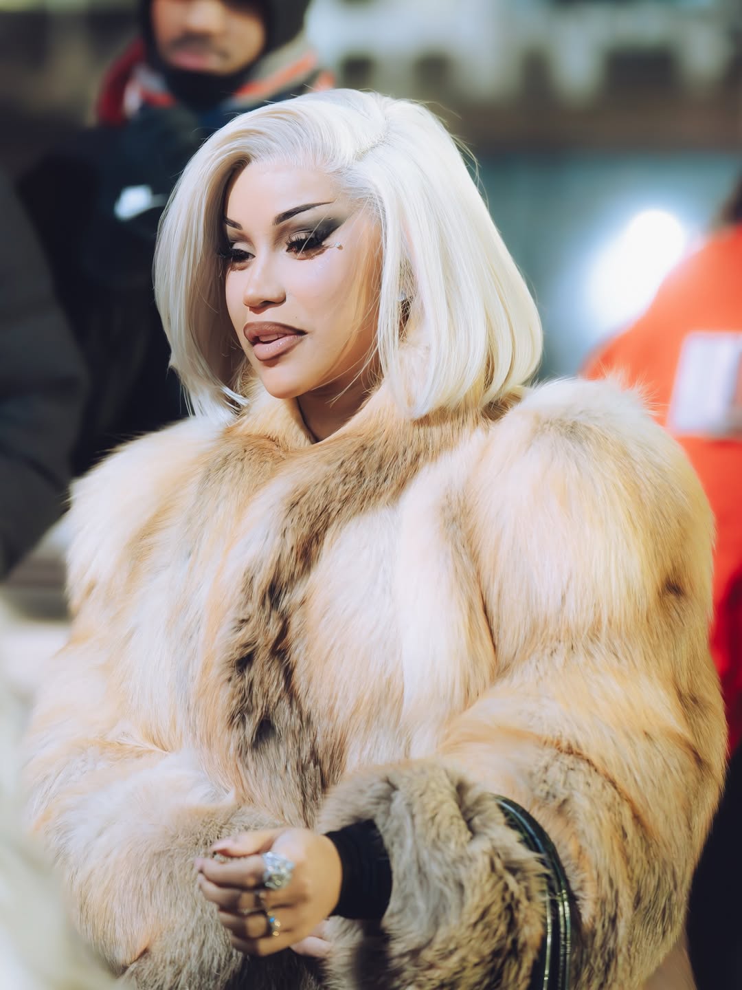 77 Cardi B And Stefon Diggs Step Out In Fur Coats After Sunday Night Football In Baltimore