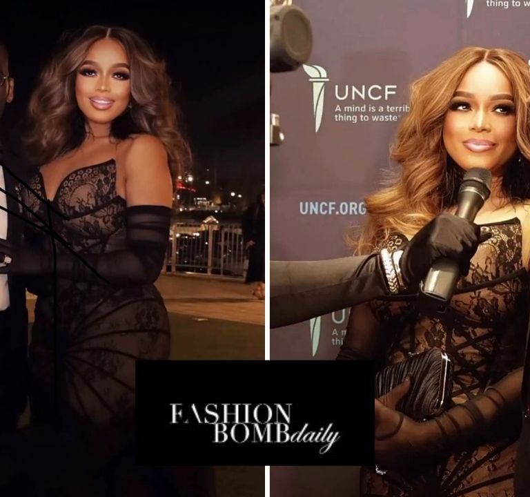 You Ask, we answer! Dr. Karri Bryant Attended the UNCF Mayor’s Masked Ball Alongisde Jamal Bryant in a Black Jazella Francesca Embellished Gown