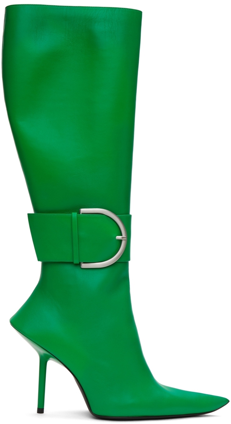 Jayda Cheaves In Brown CM Studios And Dess Dior In Neutral Tweed CouCoo Skirt Set And Green Balenciaga Boots At Tabu Saturdays