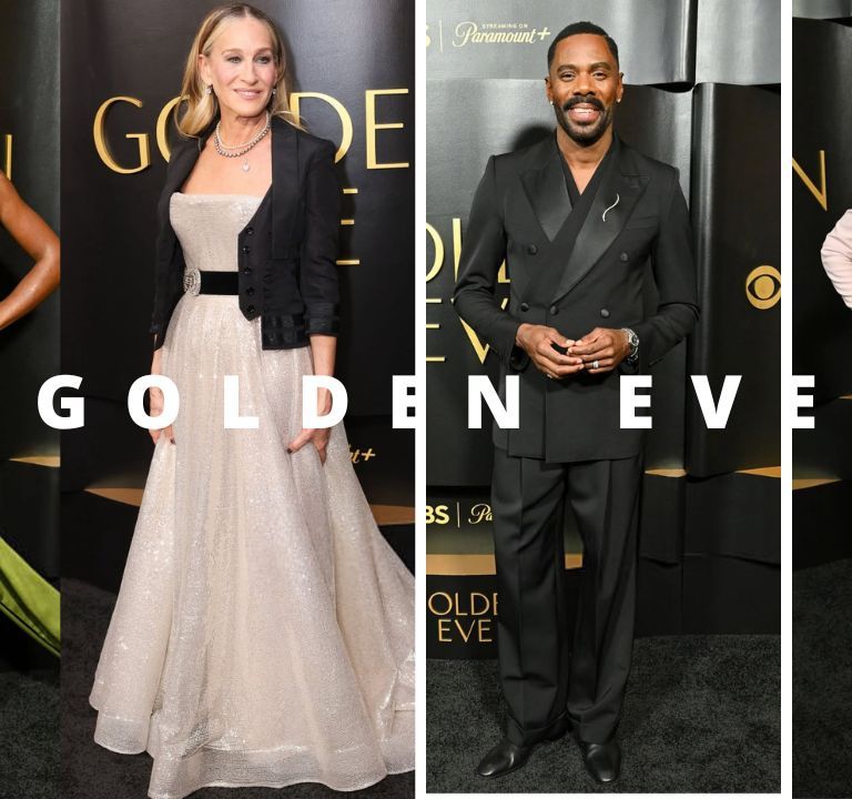 On the Scene at the Golden Eve: Olandria Carter Stuns in a Black Floral Sevon Dejana Dress, Sarah Jessica Parker Sparkles in Paolo Sebastian, Coleman Domingo in a Black Dolce & Gabbana Suit + More!