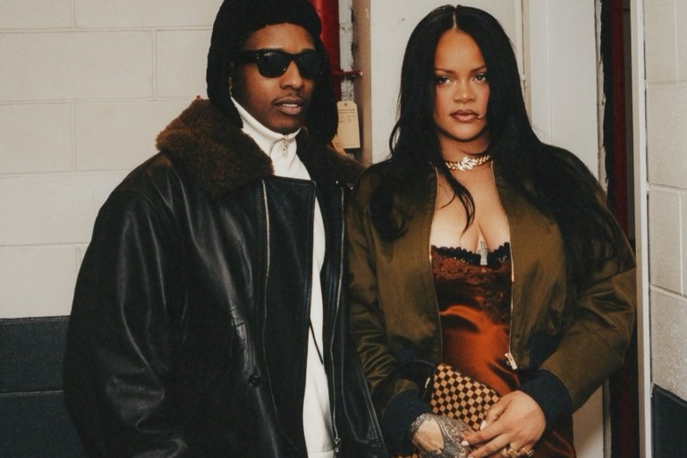 Rihanna and A$AP Rocky Step Out at Dont Be Dumb Album Release Party in Miu Miu and YSL