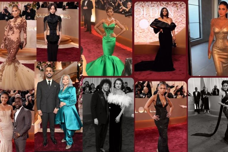 Top 10 Best-Dressed at the 83rd Golden Globes: Olandria Dazzles in a Green Christian Siriano Gown, JLO in a Brown Sheer Vintage Jean-Louis Scherrer Look, Lori Harvey in a Black Roberto Cavalli dress & More!