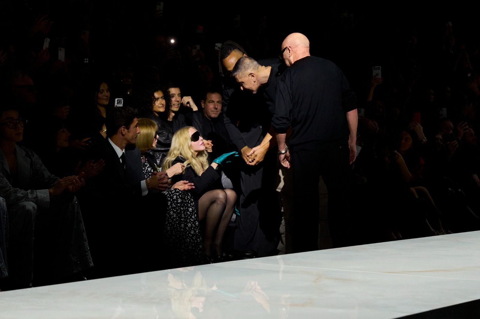 On the Scene at Dolce & Gabbana Fall 2026 with Madonna Front Row: Black ...