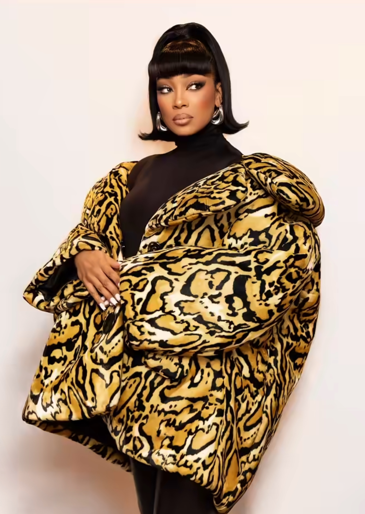 Monica Wore A Marc Jacobs Leapord Spring 2025 Look To The Brands NYFW Show 2