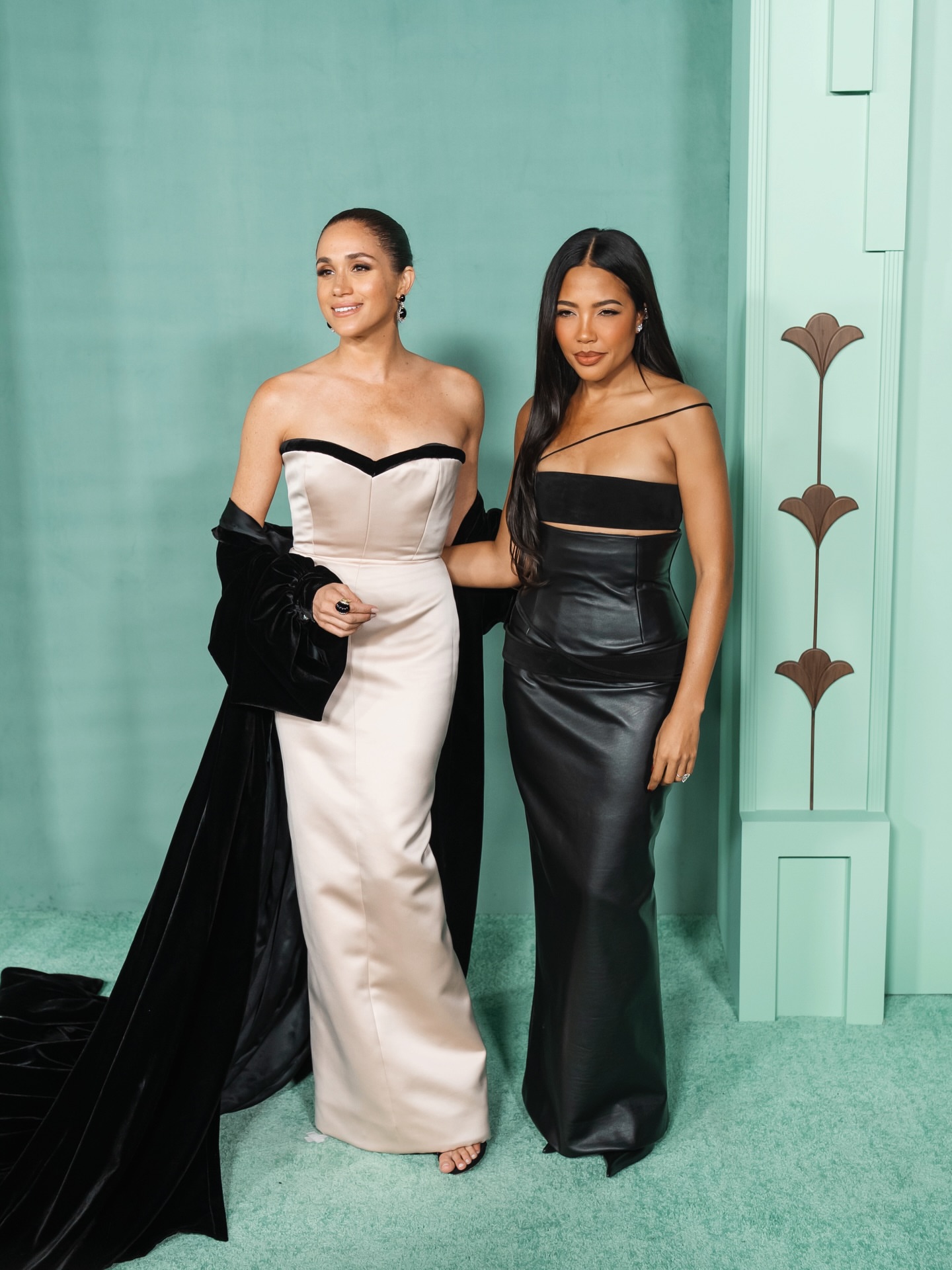 On The Scene At The 15 Percent Pledge Gala Tina Knowles And Meghan Markle In Harbison Claire Sulmers In Ant Lamourr And More