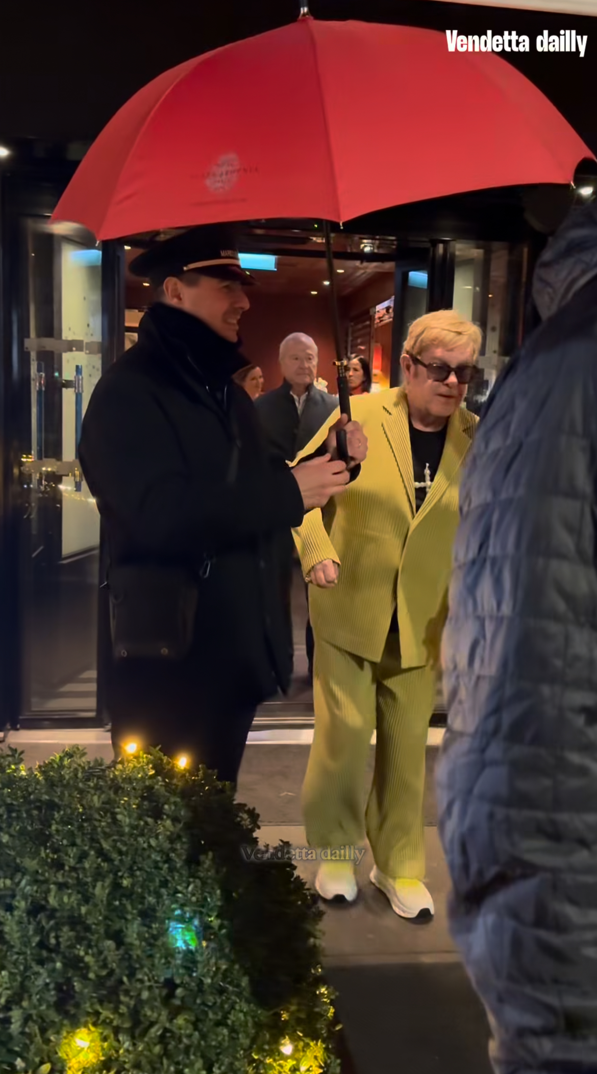 Top 5 Looks Of January Cardi B In A Burgundy Patent Rowen Rose Look Elton John In A Lime Green Set Teyana Taylor In Schiaparelli More 4