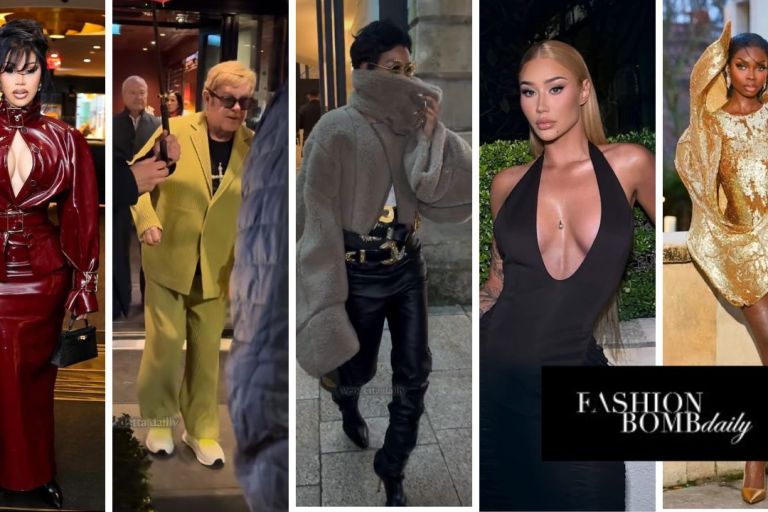 Top 5 Looks of January: Cardi B in a Burgundy Patent Rowen Rose Look, Elton John in a Lime Green Set, Teyana Taylor in Schiaparelli & More!