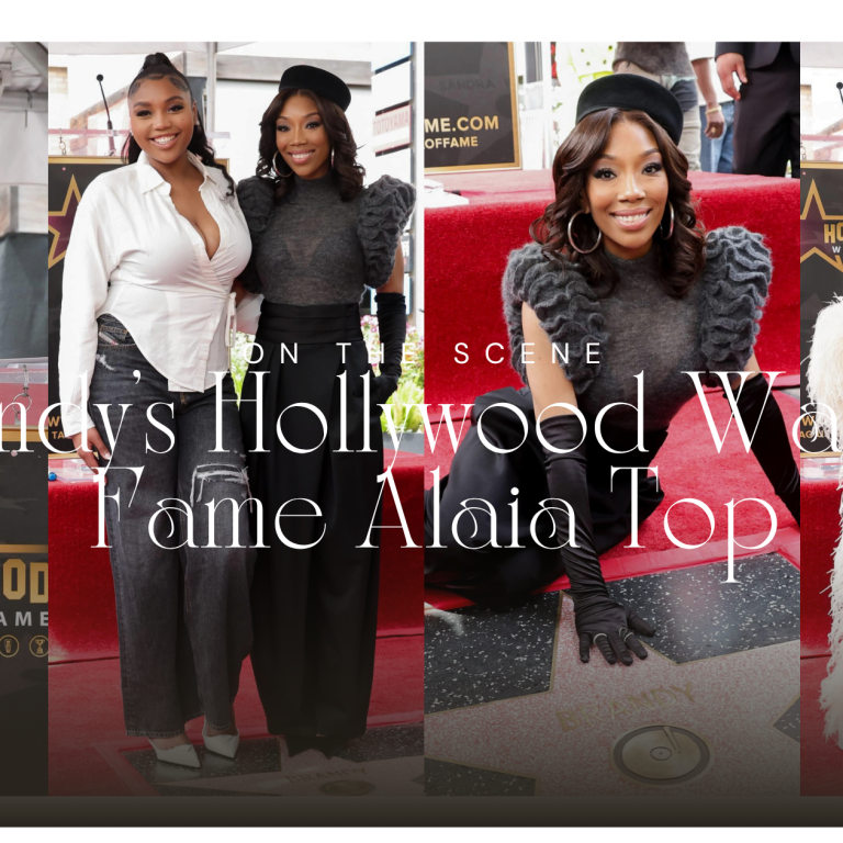 Brandy Wears Alaïa Fall 2025 To Get Her Star on the Hollywood Walk of Fame, Joined by Issa Rae, Monica, Kehlani, and More!