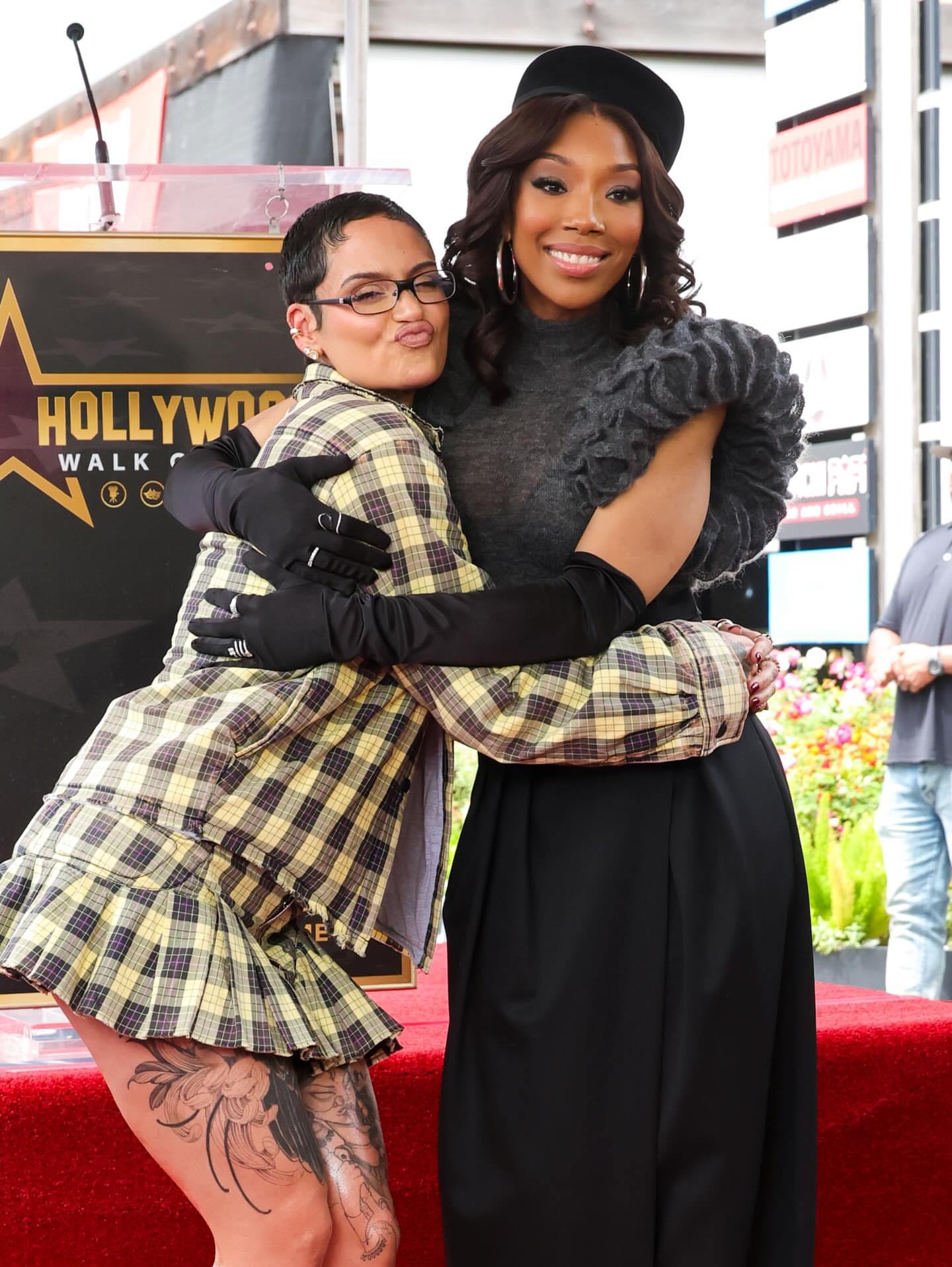 Brandy Wears Alaïa Fall 2025 To Get Her Star on the Hollywood Walk of ...