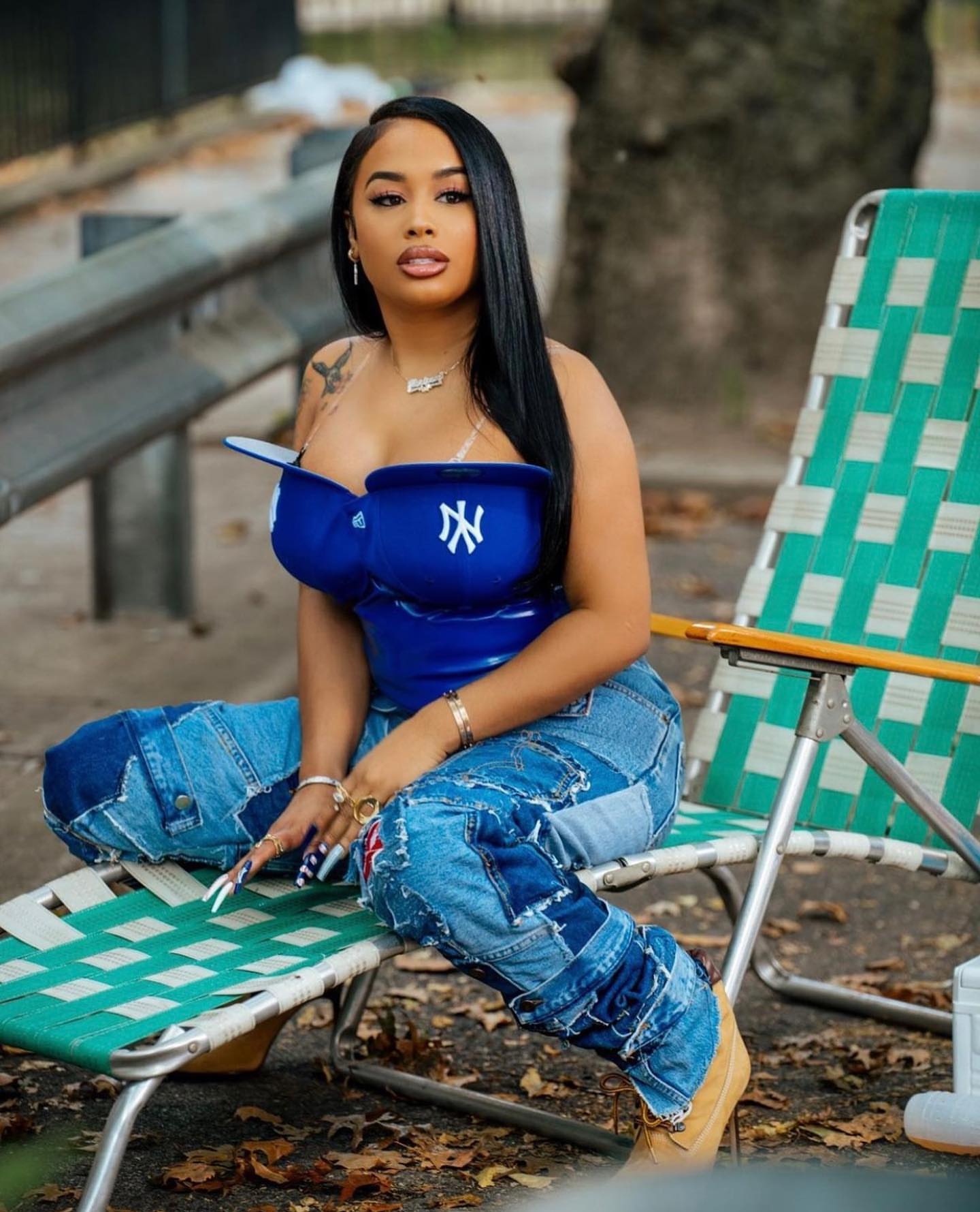 888 Who Wore It Better Angela Simmons Vs DreamDoll In A Yankees Hat Corset Top By Haus Of Debonair Designz