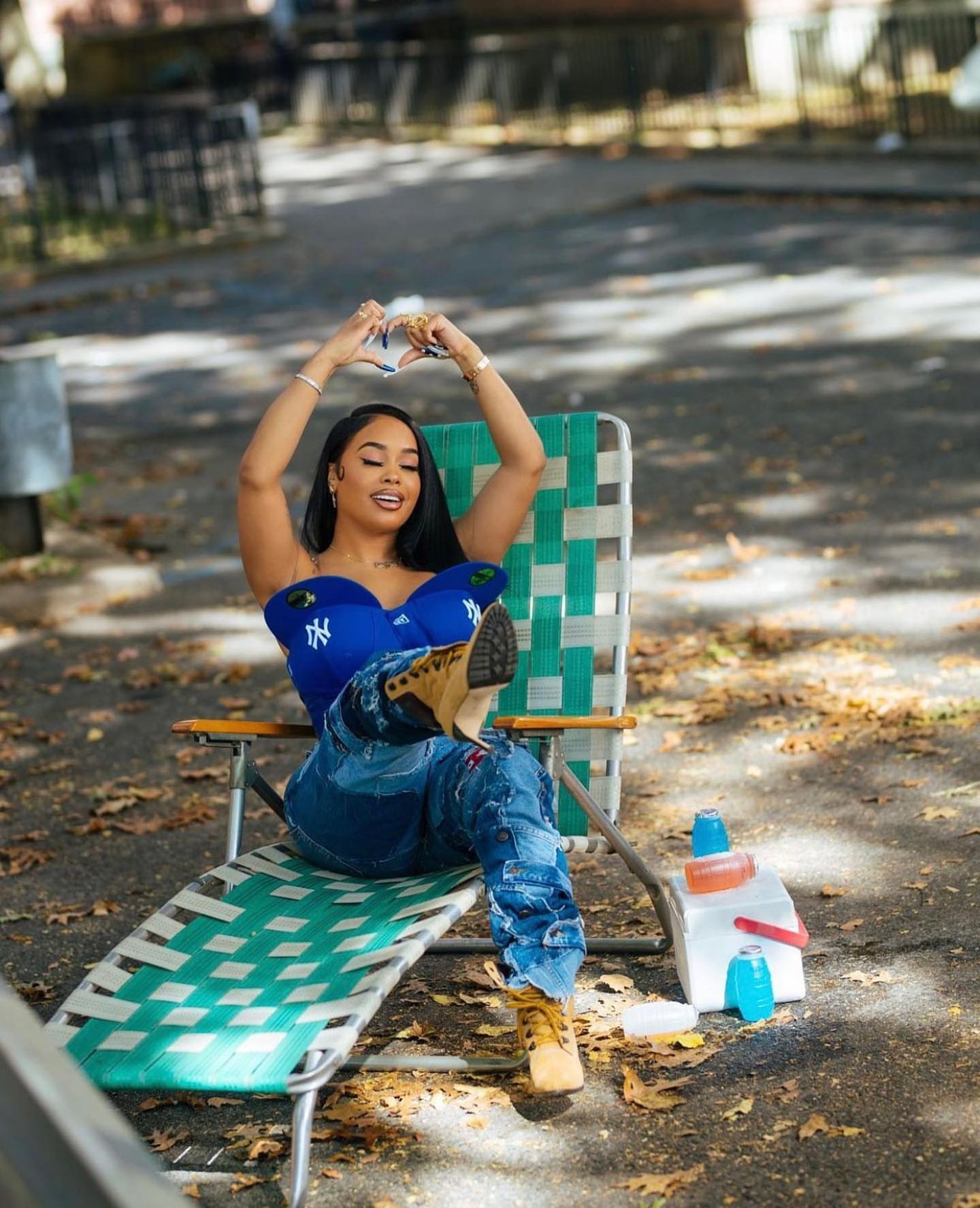 89898 9898 Who Wore It Better Angela Simmons Vs DreamDoll In A Yankees Hat Corset Top By Haus Of Debonair Designz