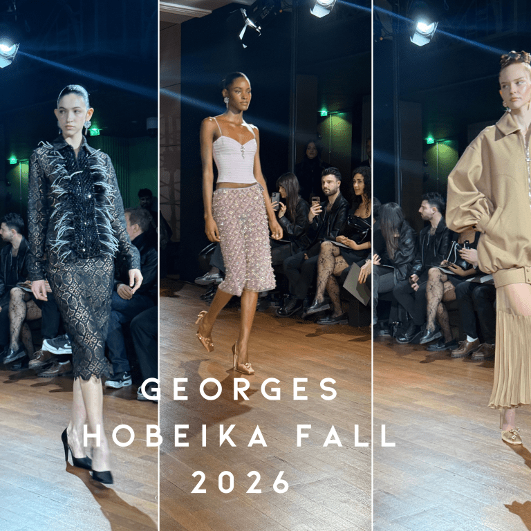 Georges Hobeika Fall 2026 Paris Fashion Week Show Review: Lace, Feathers, and Beaded Evening Glamour