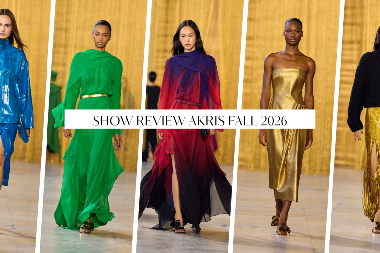 Akris Fall 2026 Show Review: Bold Colors, Gold Fringe and Chunky Knits as Albert Kriemler Explores Texture and Craft in Collaboration with Olga de Amaral
